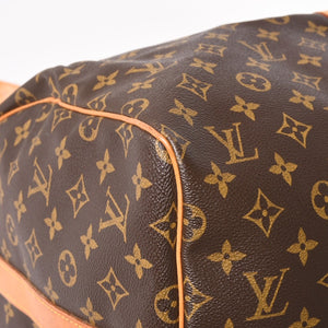 LOUIS VUITTON Monogram Keepall Bandouliere 55 2WAY Boston Bag M41414 Brown Canvas Good Condition Used 4a004221