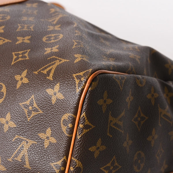 LOUIS VUITTON Monogram Keepall Bandouliere 55 2WAY Boston Bag M41414 Brown Canvas Good Condition Used 4a004221