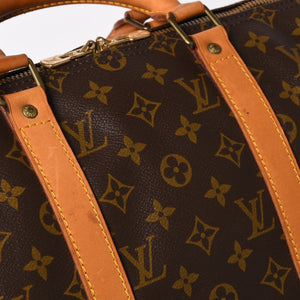 LOUIS VUITTON ルイヴィトン キーポル50 ボストンバッグ M41426 PVC レザー モノグラム FH0940 ゴールド金具 美品 中古 4a004173