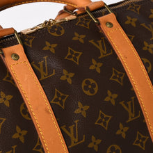 画像をギャラリービューアに読み込む, LOUIS VUITTON ルイヴィトン キーポル50 ボストンバッグ M41426 PVC レザー モノグラム FH0940 ゴールド金具 美品 中古 4a004173