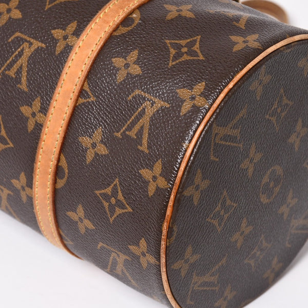 LOUIS VUITTON Papillon 30 Handbag M51385 Cylindrical Monogram PVC Leather Brown Good Condition Used 4a004175