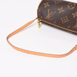 LOUIS VUITTON Papillon 30 Handbag M51385 Cylindrical Monogram PVC Leather Brown Good Condition Used 4a004175