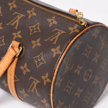 Load image into Gallery viewer, LOUIS VUITTON ルイヴィトン パピヨン30 ハンドバッグ M51385 筒型 モノグラム PVC レザー ブラウン 美品 中古 4a004175