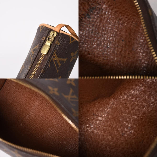 LOUIS VUITTON Papillon 30 Handbag M51385 Cylindrical Monogram PVC Leather Brown Good Condition Used 4a004175