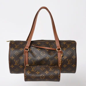 LOUIS VUITTON ルイヴィトン パピヨン30 GM ハンドバッグ M51365 モノグラム ゴールド金具 旧型 筒型 美品 中古 4a004183