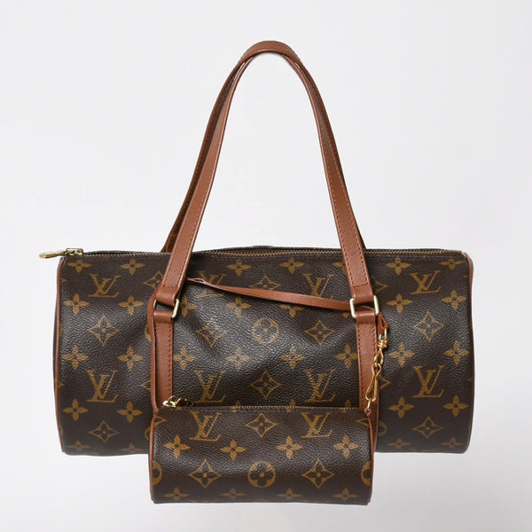 LOUIS VUITTON ルイヴィトン パピヨン30 GM ハンドバッグ M51365 モノグラム ゴールド金具 旧型 筒型 美品 中古 4a004183