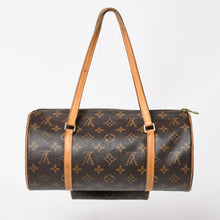 Load image into Gallery viewer, LOUIS VUITTON ルイヴィトン パピヨン30 ハンドバッグ M51385 筒型 モノグラム PVC レザー ブラウン 美品 中古 4a004175