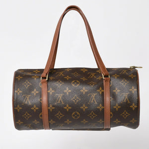 LOUIS VUITTON ルイヴィトン パピヨン30 GM ハンドバッグ M51365 モノグラム ゴールド金具 旧型 筒型 美品 中古 4a004183