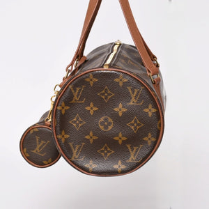 LOUIS VUITTON ルイヴィトン パピヨン30 GM ハンドバッグ M51365 モノグラム ゴールド金具 旧型 筒型 美品 中古 4a004183