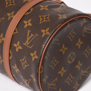 LOUIS VUITTON ルイヴィトン パピヨン30 GM ハンドバッグ M51365 モノグラム ゴールド金具 旧型 筒型 美品 中古 4a004183