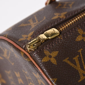 LOUIS VUITTON ルイヴィトン パピヨン30 GM ハンドバッグ M51365 モノグラム ゴールド金具 旧型 筒型 美品 中古 4a004183