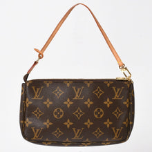 画像をギャラリービューアに読み込む, 極美品 LOUIS VUITTON ルイヴィトン ポシェット アクセソワール アクセサリーポーチ M51980 モノグラム ブラウン レザー PVC 中古 4a004209
