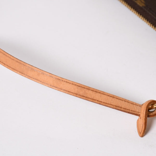 極美品 LOUIS VUITTON ルイヴィトン ポシェット アクセソワール アクセサリーポーチ M51980 モノグラム ブラウン レザー PVC 中古 4a004209
