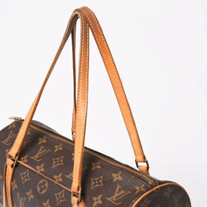 LOUIS VUITTON Papillon 30 Handbag M51385 Cylindrical Monogram PVC Leather Brown Good Condition Used 4a004175