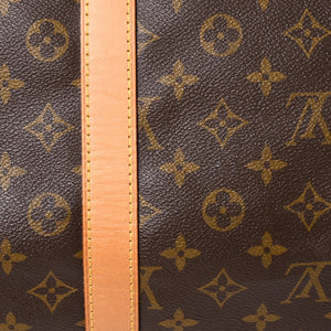 LOUIS VUITTON Monogram Keepall Bandouliere 55 2WAY Boston Bag M41414 Brown Canvas Good Condition Used 4a004177