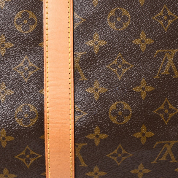 LOUIS VUITTON Monogram Keepall Bandouliere 55 2WAY Boston Bag M41414 Brown Canvas Good Condition Used 4a004177