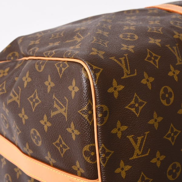 LOUIS VUITTON Monogram Keepall Bandouliere 55 2WAY Boston Bag M41414 Brown Canvas Good Condition Used 4a004177