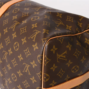 LOUIS VUITTON Monogram Keepall Bandouliere 55 2WAY Boston Bag M41414 Brown Canvas Good Condition Used 4a004177