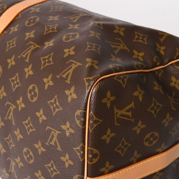 LOUIS VUITTON Monogram Keepall Bandouliere 55 2WAY Boston Bag M41414 Brown Canvas Good Condition Used 4a004177