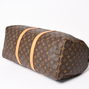 LOUIS VUITTON Keepall 50 Boston Bag M41426 PVC Leather Monogram SP0937 Gold Hardware Good Condition Used 4a004190