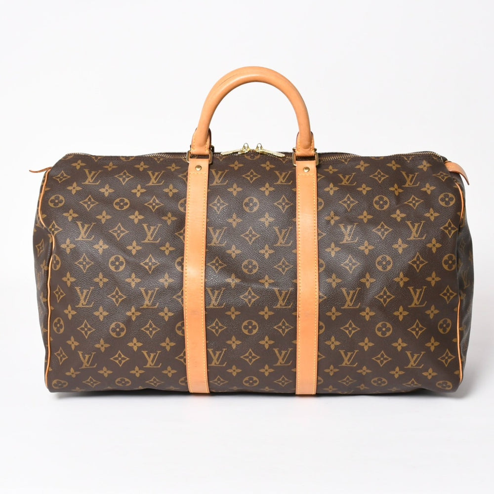 LOUIS VUITTON ルイヴィトン キーポル50 ボストンバッグ M41426 PVC レザー モノグラム SP0937 ゴールド金具 美品 中古 4a004190