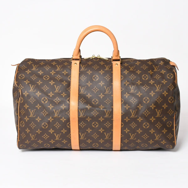 LOUIS VUITTON Keepall 50 Boston Bag M41426 PVC Leather Monogram SP0937 Gold Hardware Good Condition Used 4a004190