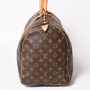 LOUIS VUITTON Keepall 50 Boston Bag M41426 PVC Leather Monogram SP0937 Gold Hardware Good Condition Used 4a004190