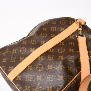 LOUIS VUITTON Monogram Keepall Bandouliere 55 2WAY Boston Bag M41414 Brown Canvas Good Condition Used 4a004177