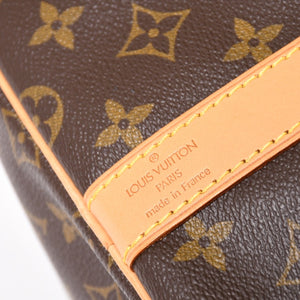 LOUIS VUITTON Monogram Keepall Bandouliere 55 2WAY Boston Bag M41414 Brown Canvas Good Condition Used 4a004177