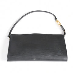 Very Good Condition LOUIS VUITTON Pochette Accessory Pouch M52942 Epi Black Gold Hardware Used 4a004180