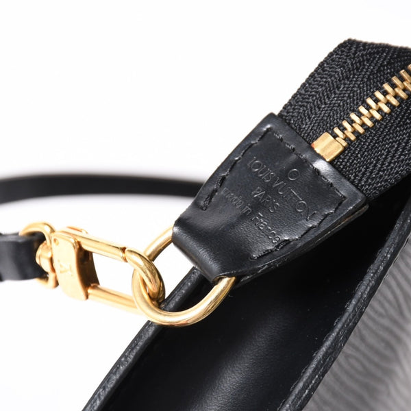 Very Good Condition LOUIS VUITTON Pochette Accessory Pouch M52942 Epi Black Gold Hardware Used 4a004180