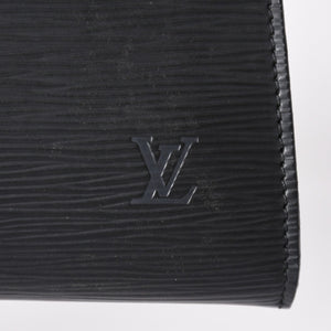 Very Good Condition LOUIS VUITTON Pochette Accessory Pouch M52942 Epi Black Gold Hardware Used 4a004180