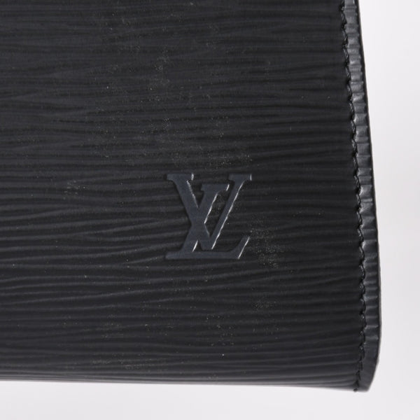 Very Good Condition LOUIS VUITTON Pochette Accessory Pouch M52942 Epi Black Gold Hardware Used 4a004180