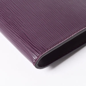Very Good Condition LOUIS VUITTON Pochette Accessory Pouch M5298K Epi Purple Silver Hardware Used 4a004185