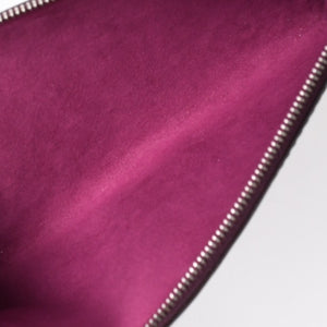Very Good Condition LOUIS VUITTON Pochette Accessory Pouch M5298K Epi Purple Silver Hardware Used 4a004185