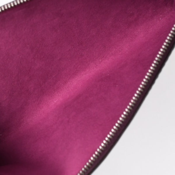 Very Good Condition LOUIS VUITTON Pochette Accessory Pouch M5298K Epi Purple Silver Hardware Used 4a004185