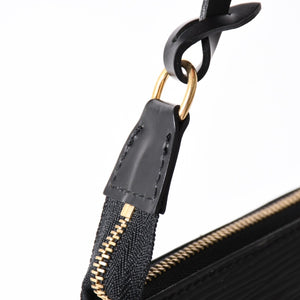LOUIS VUITTON Pochette Accessory Pouch M52942 Epi Black Gold Hardware Good Condition Used 4a004179