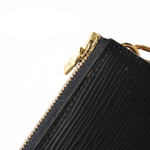LOUIS VUITTON Pochette Accessory Pouch M52942 Epi Black Gold Hardware Good Condition Used 4a004179