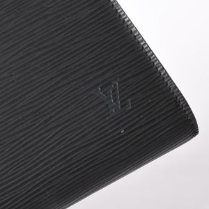 LOUIS VUITTON Pochette Accessory Pouch M52942 Epi Black Gold Hardware Good Condition Used 4a004179