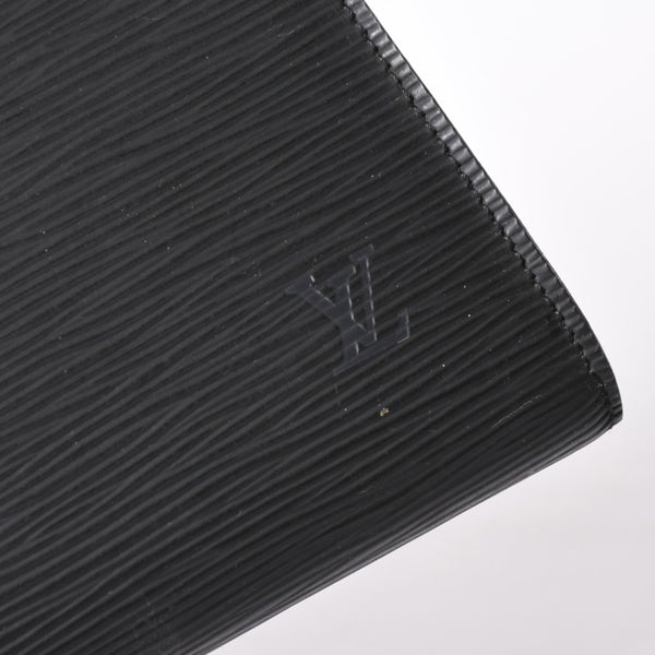 LOUIS VUITTON Pochette Accessory Pouch M52942 Epi Black Gold Hardware Good Condition Used 4a004179