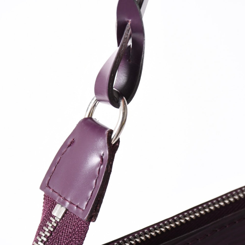Very Good Condition LOUIS VUITTON Pochette Accessory Pouch M5298K Epi Purple Silver Hardware Used 4a004185