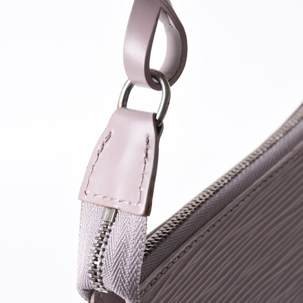 Very Good Condition LOUIS VUITTON Pochette Accessory Pouch M5294B Epi Lavender Silver Hardware Used 4a004185
