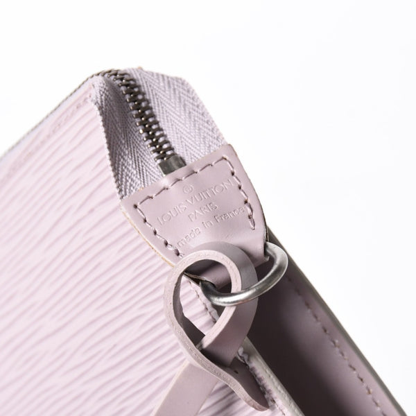 Very Good Condition LOUIS VUITTON Pochette Accessory Pouch M5294B Epi Lavender Silver Hardware Used 4a004185
