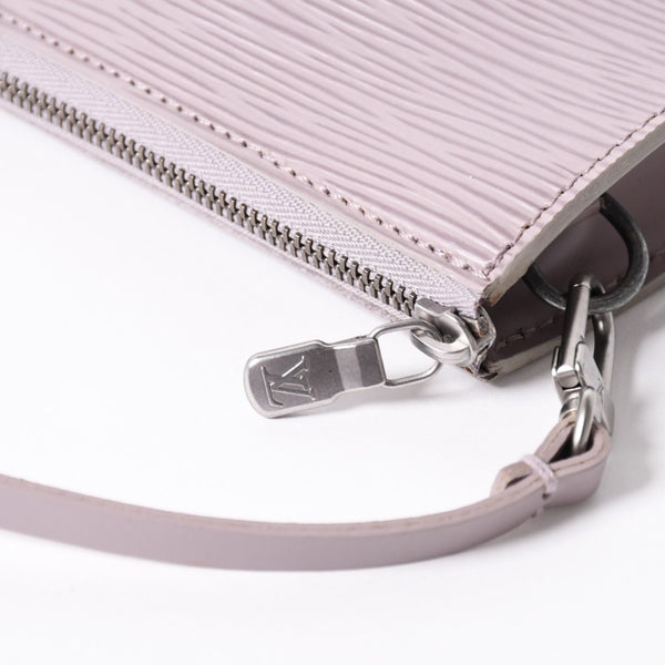 Very Good Condition LOUIS VUITTON Pochette Accessory Pouch M5294B Epi Lavender Silver Hardware Used 4a004185
