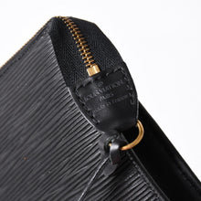 画像をギャラリービューアに読み込む, 極美品 LOUIS VUITTON ルイヴィトン ポシェット アクセソワール アクセサリーポーチ M52942 エピ ブラック ゴールド金具 中古 4a004178