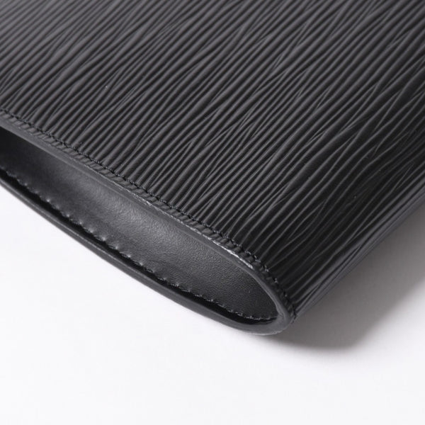 極美品 LOUIS VUITTON ルイヴィトン ポシェット アクセソワール アクセサリーポーチ M52942 エピ ブラック ゴールド金具 中古 4a004178