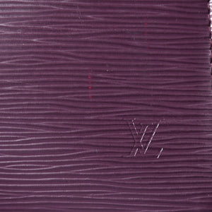 Very Good Condition LOUIS VUITTON Pochette Accessory Pouch M5298K Epi Purple Silver Hardware Used 4a004185
