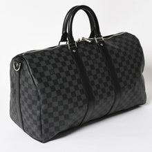 画像をギャラリービューアに読み込む, 極美品 LOUIS VUITTON ルイヴィトン ボストン キーポルバンドリエール45 ダミエグラフィット N41418 ブラック シルバー金具 4a004192