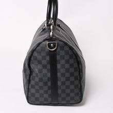画像をギャラリービューアに読み込む, 極美品 LOUIS VUITTON ルイヴィトン ボストン キーポルバンドリエール45 ダミエグラフィット N41418 ブラック シルバー金具 4a004192