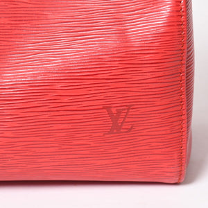 LOUIS VUITTON Speedy 25 Handbag M43015 Epi Leather Red VI0964 Gold Hardware Good Condition Used 4a004195